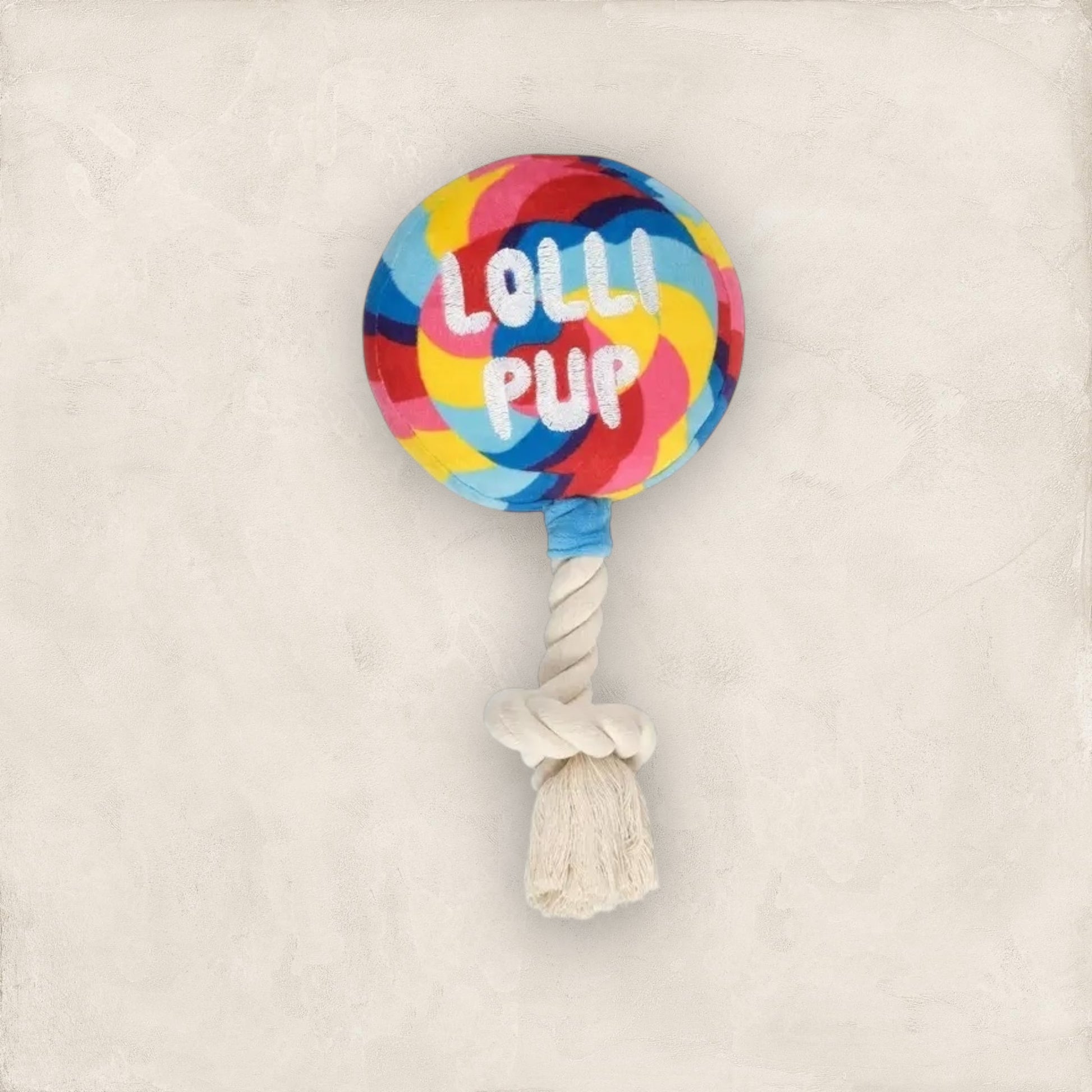 Snack Time Lollipop Plush Dog Toy