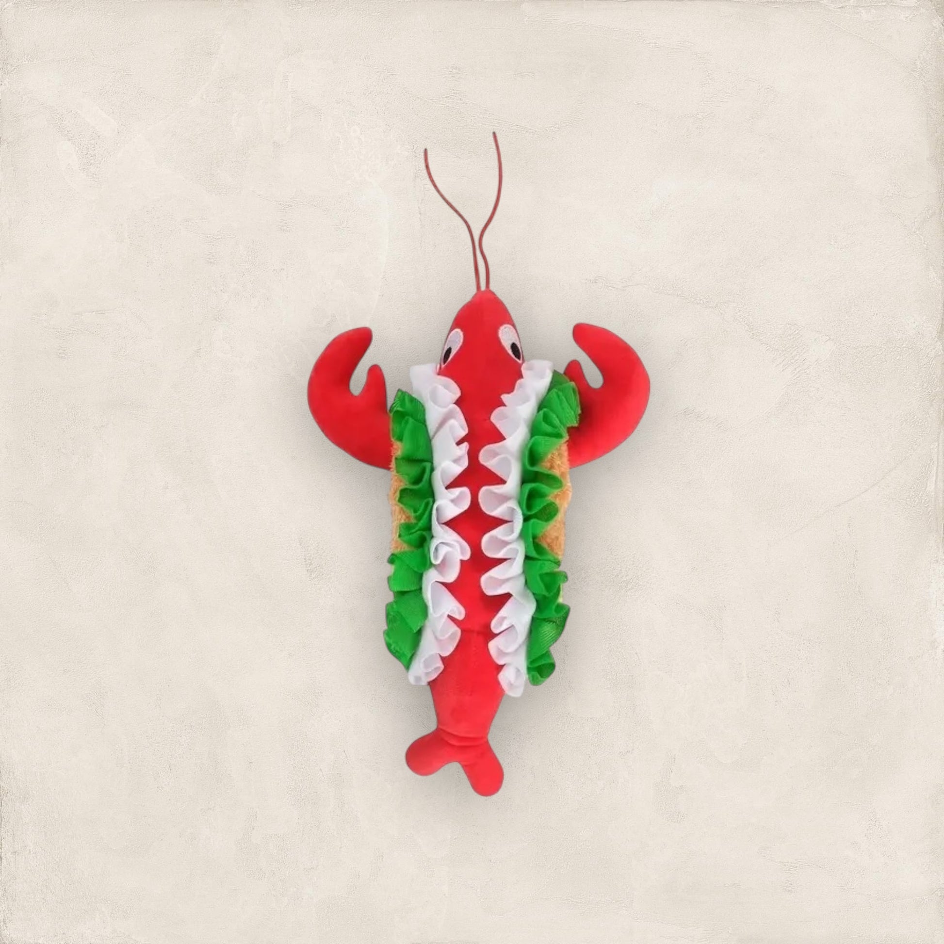 Snack Time Lobster Plush Dog Toy