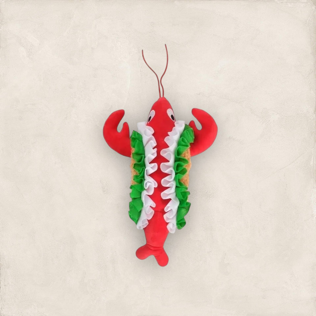 Snack Time Lobster Plush Dog Toy