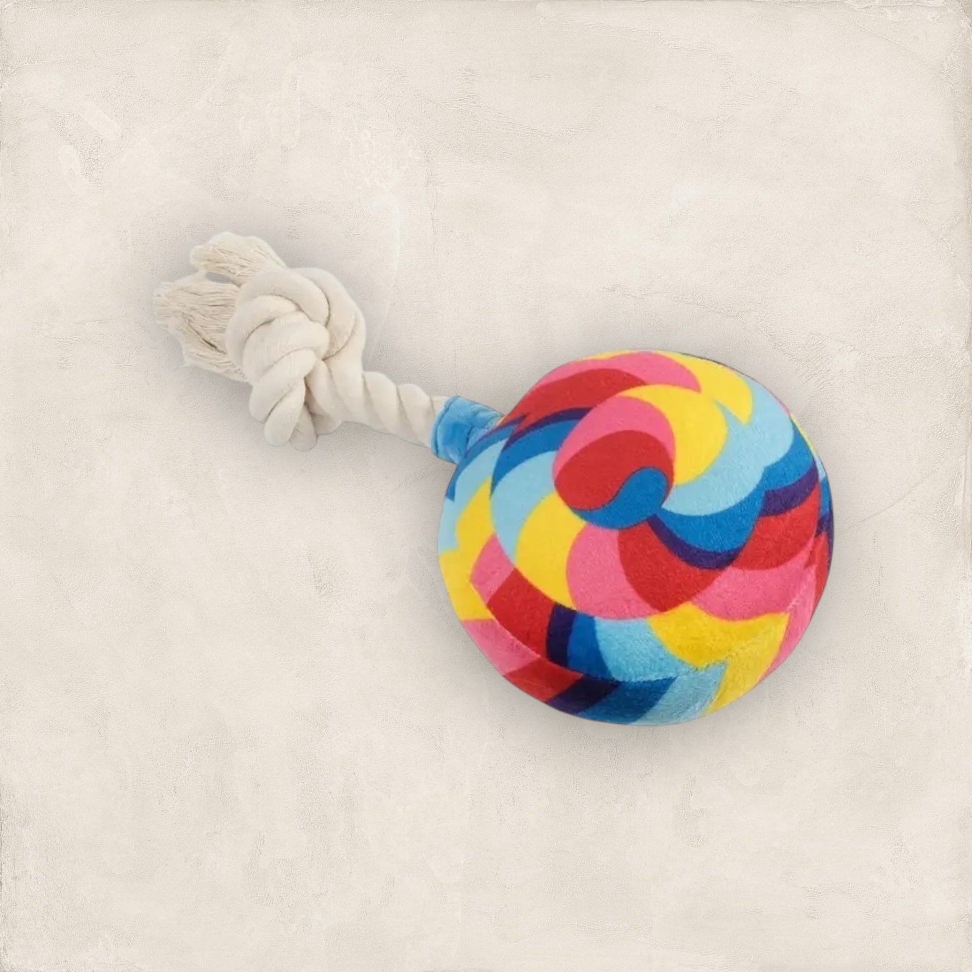 Snack Time Lollipop Plush Dog Toy