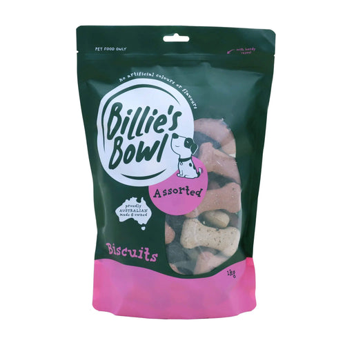 Billie's Bowl Assorted Dog Treats 1kg