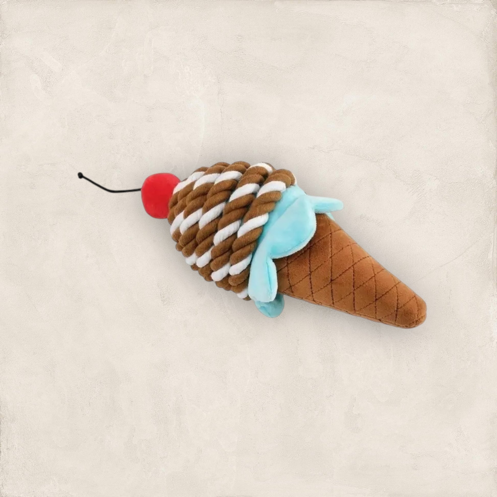 Snack Time Ice Cream Rope Plush Dog Toy